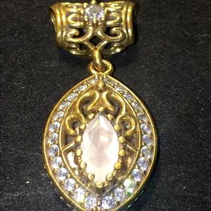 Sterling Silver Champagne Pendant